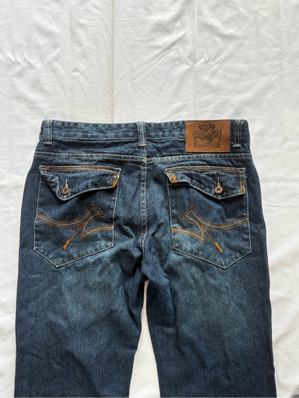 Y2K 2000s skater style Embroidered Blue Baggy Jeans | $40
